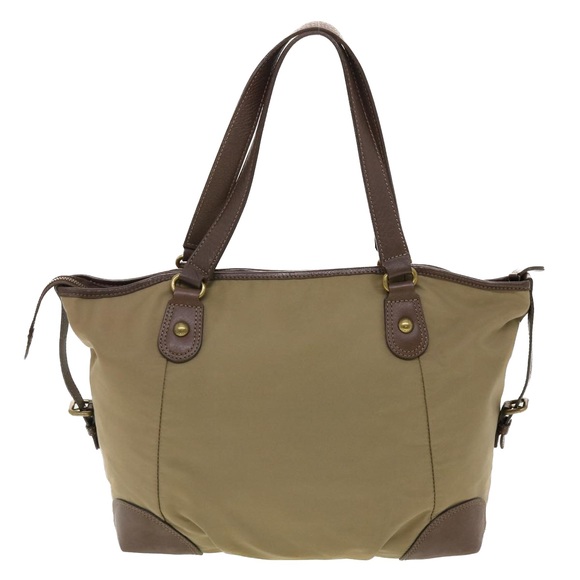 BURBERRY Hand Bag Nylon Khaki Auth 39395 - Picture 2 of 16